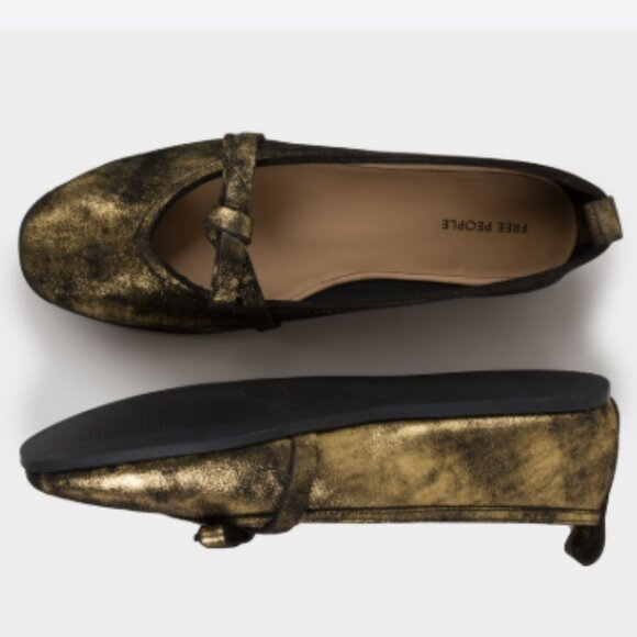 NEW Free People Free People Mania Bow Flats  Leather  upper and lining! 2511 3S2 - Picture 3 of 10